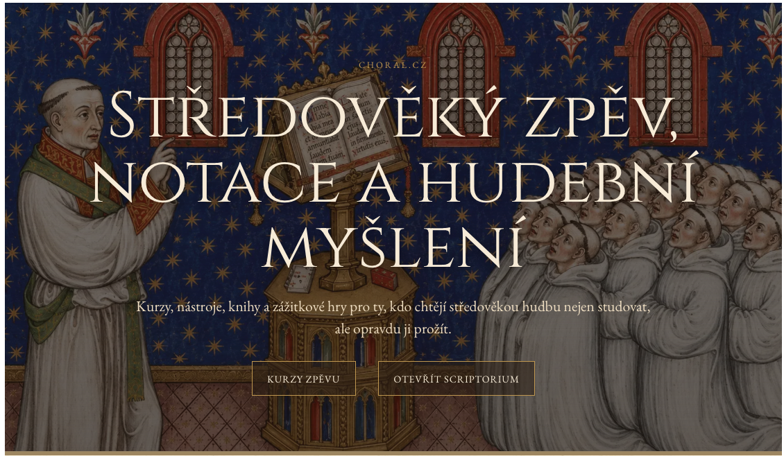 Středověký zpěv, kurzy, notace, hudební myšlení