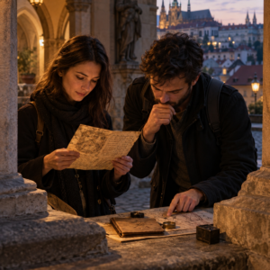 Sedm bran - Dárkový set plný záhad Kniha, tajemný rukopis, mapa a artefakty z příběhu